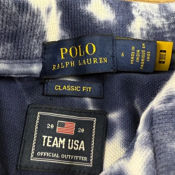 Polo Ralph Lauren Team USA Boys Polo Shirt Size 6, Tie-Dye Olympic 2020 - Picture 6 of 10
